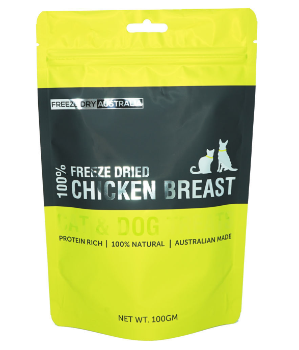 Freeze Dried Diced Chicken Breast 100GM
