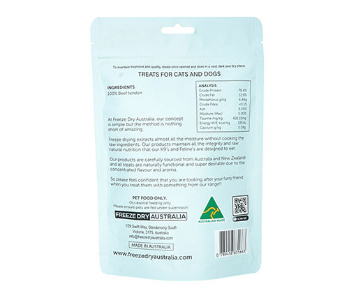 Freeze Dried Beef Chews 150GM