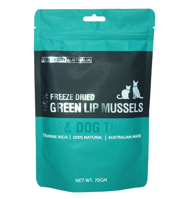 Freeze Dried Whole Green Lip Mussels 70 GM