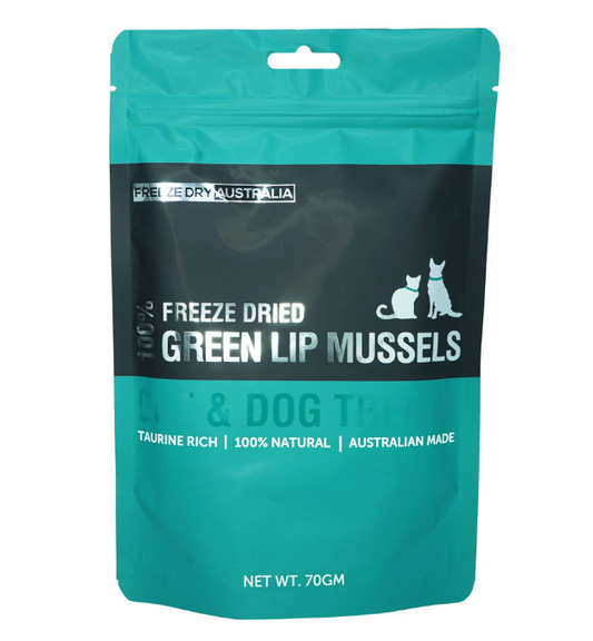 Freeze Dried Whole Green Lip Mussels 70 GM